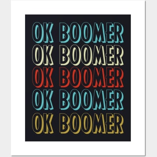 Vintage Ok Boomer Vintage Trend Meme Posters and Art